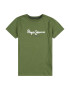 Pepe Jeans Tricou verde / alb - Pled.ro