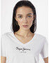 Pepe Jeans Tricou 'WENDY' negru / alb - Pled.ro