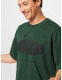 Pequs Tricou 'CHASING DREAMS' gri metalic / verde închis - Pled.ro