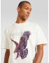 Pequs Tricou 'Eagle' crem / gri / lila / portocaliu - Pled.ro