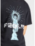 Pequs Tricou 'Helios' albastru deschis / negru / alb murdar - Pled.ro