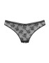 PETITE FLEUR GOLD Tanga negru - Pled.ro