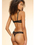 PETITE FLEUR GOLD Tanga negru - Pled.ro