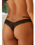 PETITE FLEUR GOLD Tanga negru - Pled.ro