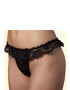 PETITE FLEUR GOLD Tanga negru - Pled.ro