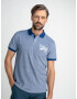 Petrol Industries Tricou albastru / albastru amestec / alb - Pled.ro