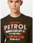 Petrol Industries Tricou oliv / portocaliu / alb - Pled.ro