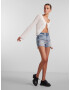 PIECES Jeans albastru denim / corai / alb - Pled.ro