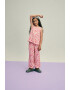 Pieces Kids Top 'Nya' galben / roz / alb - Pled.ro