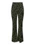 PIECES Pantaloni 'FLOWEY' verde deschis / negru - Pled.ro