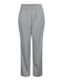 PIECES Pantaloni 'NYS' gri fumuriu / alb - Pled.ro