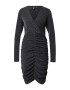 PIECES Rochie 'LINA' negru / argintiu - Pled.ro