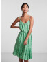 PIECES Rochie 'Nya' verde / alb - Pled.ro