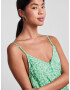 PIECES Rochie 'Nya' verde / alb - Pled.ro