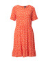 PIECES Rochie 'SASHA' roșu orange / alb - Pled.ro