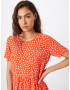 PIECES Rochie 'SASHA' roșu orange / alb - Pled.ro