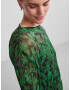 PIECES Rochie verde / negru - Pled.ro