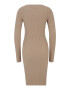 Pieces Tall Rochie tricotat 'SAFILA' gri taupe - Pled.ro