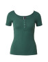 PIECES Tricou 'KITTE' verde smarald - Pled.ro