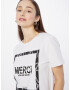 PIECES Tricou 'OLLY' negru / alb - Pled.ro