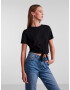 PIECES Tricou 'Tia' negru - Pled.ro