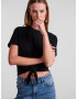 PIECES Tricou 'Tia' negru - Pled.ro