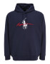 Polo Ralph Lauren Big & Tall Bluză de molton bleumarin / roșu / alb - Pled.ro