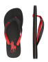 Polo Ralph Lauren Flip-flops 'Bolt' roșu / negru - Pled.ro