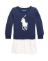 Polo Ralph Lauren Rochie bleumarin / alb - Pled.ro