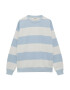 Pull&Bear Bluză de molton albastru / alb - Pled.ro