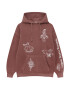 Pull&Bear Bluză de molton mauve / alb - Pled.ro