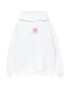 Pull&Bear Bluză de molton roz pal / alb - Pled.ro