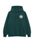 Pull&Bear Bluză de molton verde smarald / alb - Pled.ro