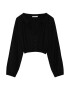 Pull&Bear Bluză negru - Pled.ro