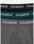 Pull&Bear Boxeri gri închis / verde smarald / negru / alb natural - Pled.ro