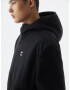 Pull&Bear Jachetă fleece negru / alb - Pled.ro