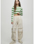 Pull&Bear Pantaloni alb kitt - Pled.ro