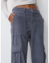 Pull&Bear Pantaloni cu buzunare gri - Pled.ro