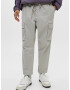 Pull&Bear Pantaloni cu buzunare gri deschis - Pled.ro