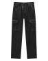 Pull&Bear Pantaloni cu buzunare negru - Pled.ro