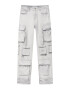 Pull&Bear Pantaloni eleganți gri deschis - Pled.ro