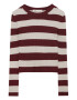 Pull&Bear Pulover bej / roșu burgundy - Pled.ro