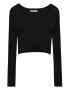 Pull&Bear Pulover negru - Pled.ro