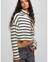 Pull&Bear Pulover negru / alb - Pled.ro