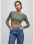 Pull&Bear Pulover verde kiwi - Pled.ro