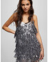 Pull&Bear Rochie de cocktail argintiu - Pled.ro