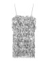 Pull&Bear Rochie de cocktail argintiu - Pled.ro