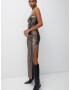 Pull&Bear Rochie de cocktail bronz - Pled.ro