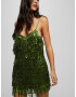 Pull&Bear Rochie de cocktail verde - Pled.ro