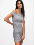 Pull&Bear Rochie de cocktail gri - Pled.ro